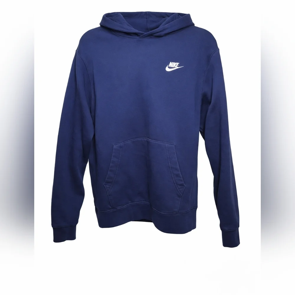 Nike Navy Pullover Hoodie Size M - Picture 1 of 3